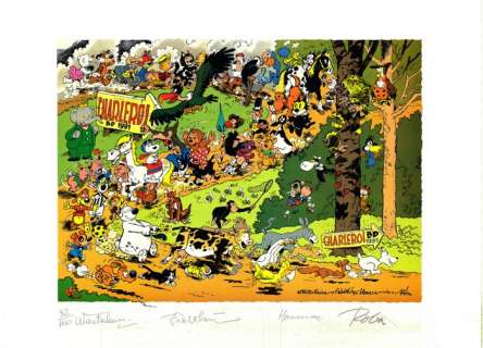 Wasterlain / Walthéry / Hausman / Roba - 1 Offset Print - Les animaux dans la Bande Dessinée - 1991 | Catawiki