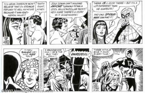 Larry Lieber - Original Comic Strip Art for The Amazing Spider-Man Daily, Lot of 100 (King Features Syndicate, - | Heritage