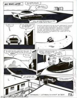 Mario Hernandez - Original Art for Love and Rockets #2, page 62 (Fantagraphics, 1982). This page wraps up the -