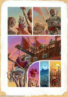 Kellie Strom - Original Art for Star Wars Tales #6, "Fortune, Fate, and the Natural History of the -