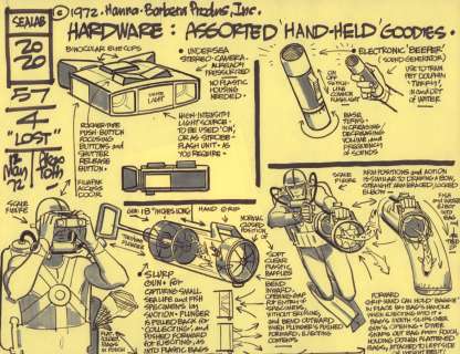 Alex Toth - Sealab 2020 57 / 4 ‘‘Lost‘‘ - Hardware - Hanna-Barbera - 1972 Signed