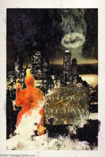 John Van Fleet - Original Cover Art for HERO #9 (DC, 2003). John Van Fleet uses his unique mixed-media technique -