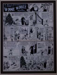 Martin Branner - Winnie Winkle Sunday Comic Strip Original Art (Chicago Tribune,1922). Have a Merry Christmas with -