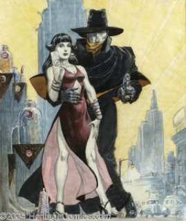 Mike Kaluta - The Shadow and Madame Xanadu Specialty Painting Original Art (undated). One of the greatest of - | Heritage