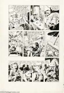 Mike Ploog - Twisted Tales #2, page 3 Original Art (Pacific Comics, 1982). A down and out kid sweeps up a -