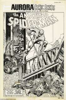 John Romita Sr. - Spider-Man Aurora Comic Scenes Instruction Booklet Cover and Story Original Art, Group of 6 - | Heritage