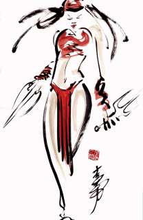 Andy Lee - Elektra Large Painted Pinup