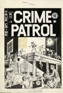 Johnny Craig - Crime Patrol #11 Cover Original Art (EC, 1949). Johnny Craig offered up a sensational front row - | Heritage