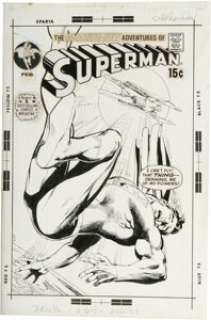 Neal Adams - Superman #234 Cover Original Art (DC, 1971).  Feast your eyes on a Bronze Age bombshell! Editor Julius - | Heritage