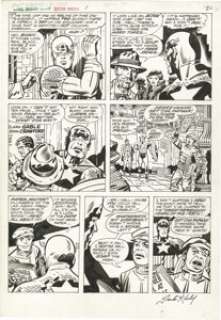 Jack Kirby and Herb Trimpe - Marvel Treasury Special #1, Captain America’s Bicentennial Battles, page 20 - | Heritage