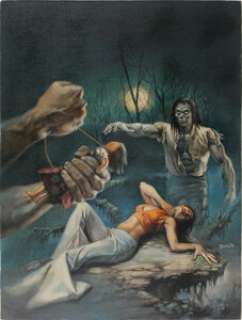 Boris Vallejo - Tales of the Zombie #3 Cover Painting Original Art (Marvel, 1974). Can even a dead man survive -
