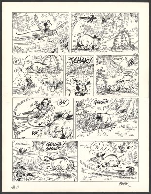 Batem | Le Marsupilami - Robinson Academy (T.18) - Planche originale n°15 | Daniel Maghen