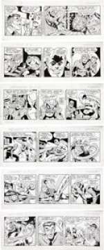 Larry Lieber - The Amazing Spider-Man Daily Comic Strip Original Art, Group of 6 (King Features Syndicate, - | Heritage