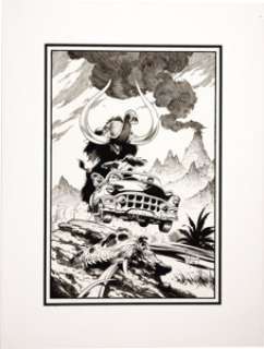 Mark Schultz - "Scenes From the Xenozoic Age" Portfolio Plate Illustration Original Art (Kitchen - | Heritage