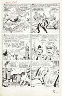 Jack Kirby and Paul Reinman - X-Men #1, page 13 Original Art (Marvel, 1963). The peerless power of the - | Heritage