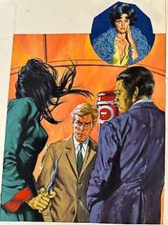 Gourdon, Michel - 1 Original cover - Commander #2 - Le Commander rit Jaune (2ème partie) - 1976 | Catawiki