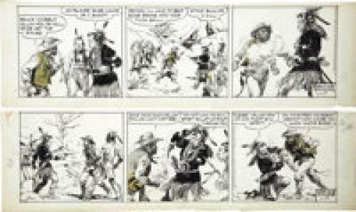 Jose Luis Salinas Cisco Kid Daily Comic Strip Original Art, Seven-Day Continuity (King Features Syndicate, -