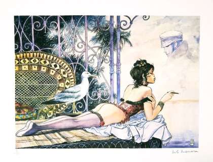 Milo Manara - 1 Poster - Corto Maltese - Esmeralda - 2019 | Catawiki