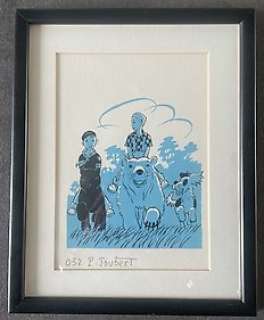 Pierre Joubert - 1 Silkscreen - Scouts en balade animalière | Catawiki