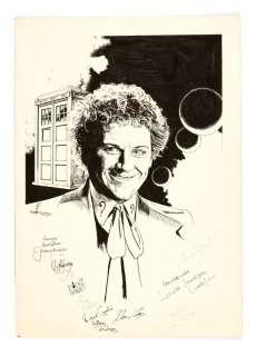 Doctor Who/Colin Baker original artwork (1985) drawn and signed by… | Comic Book Auctions ltd