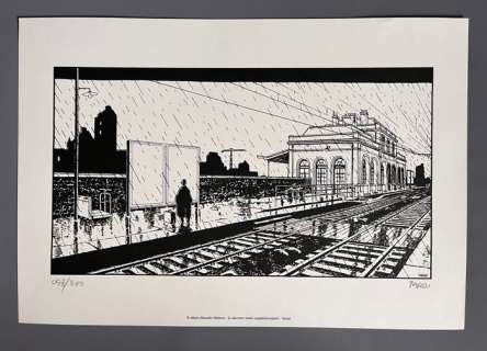 Tardi, Jacques - 1 Sérigraphie - Le Dernier train supplémentaire - 1983 | Catawiki