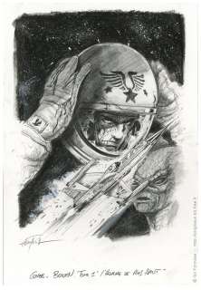 Formosa, Gil - 1 Original preliminary drawing - Sergent Major Bowen T1 - Couverture - L’Homme le plus haut - 2011 | Catawiki