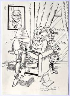 Di Sano, Bruno - 1 Original drawing - Rubine - Hommage à Dino Attanasio - 2024 | Catawiki