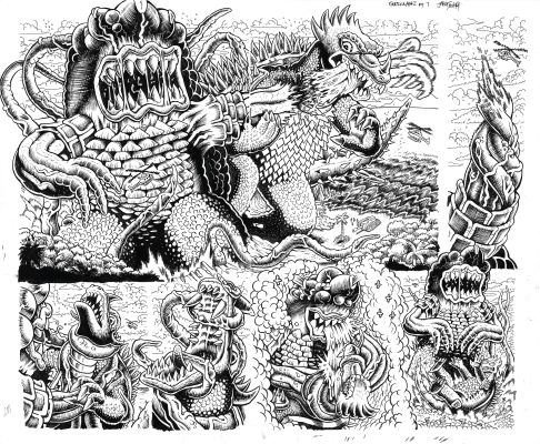 Jake Smith | Godzilla: War For Humanity - #2 Page 6-7 DPS | Kinetic Collectibles