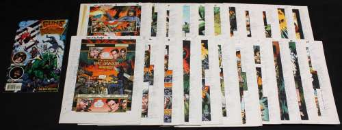 John Kalisz, Tim Truman | Guns of the Dragon #3 Complete 24 Page Story of Color Guide Art - 1998 | Anthony’s Comic Book Art