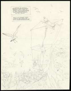 Olivier Roman - Couverture originale, initialement prévue comme planche n°5 - Sprague