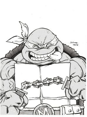 Davey Deforne | Davey DeForne - Teenage Mutant Ninja Turtles Turtles Mikey | Panel Punk Comics Originals