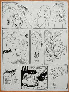 Blain, Christophe - 1 Original page - Jo & Blouh & Le Nioukem - 1996