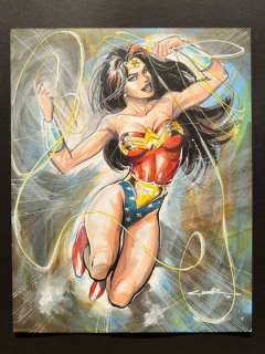 Yildiray Cinar - 1 Original colour drawing - Wonder Woman | Catawiki
