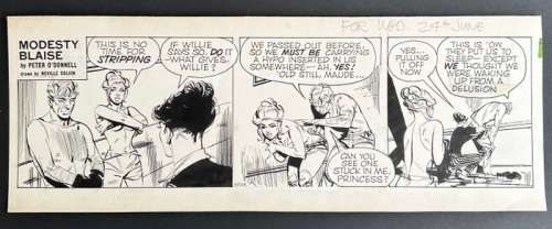 Colvin, Neville - 1 Bande originale - Modesty Blaise - Garvin’s Travels, strip #5206 - 1981 | Catawiki