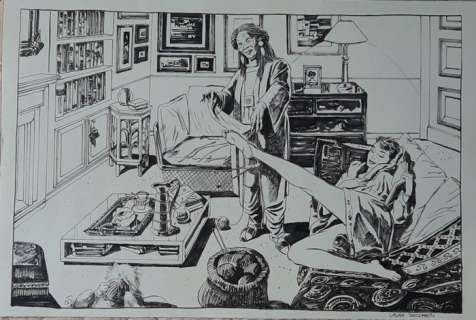 Zuccheri, Laura - 1 Original drawing - Julia - The big sock - 2003 | Catawiki