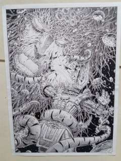 Comolo, Giorgio - 1 Original drawing - Galactus vs Ego the living planet - 2024 | Catawiki