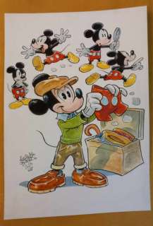 Alessandro Gottardo - 1 Watercolour - Mickey Mouse - "Mickey era una ragazzino assai vivace" - 2023 | Catawiki