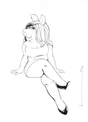 Helena Masellis | Miss Piggy - The Muppets Illustration | Kinetic Collectibles