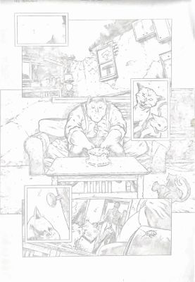 Lee Ferguson | Lee Ferguson: Batman 80 Page Giant 2010 comic - Joker: Page 1 | Panel Punk Comics Originals