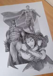 Giordano, Vincenzo - 1 Original drawing - Cinema Pencils - Justice League - 2017 | Catawiki