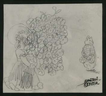 Marten Toonder (Studio’s) - Heer Bommel toont affectie naar Anne Marie Doddel - (jaren 1970) - 1 Dessin original | Catawiki