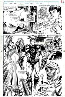 Mike Decarlo Kev Hopgood - Iron Man #287 P 21 Splash (Young Tony Stark Reading About the Power of....Iron!) 1992