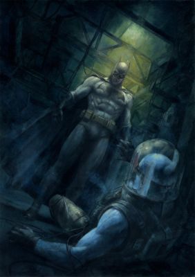 Giovanni Panarello - Batman vs. Mr. Freeze Original Art - A3 size