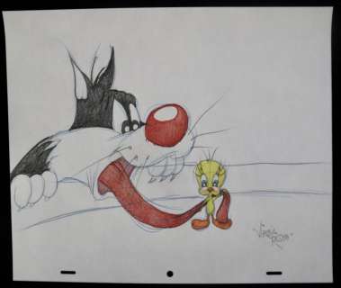 Virgil Ross Original Illustration Sylvester and Tweedy | Animazing Gallery