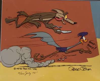 Chuck Jones Beep Beep! Hand Painted Limited Edition Cel | Animazing Gallery