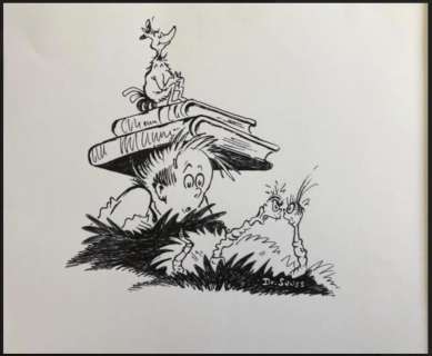 Dr. Seuss: Book Worms Original Vintage Illustration | Animazing Gallery