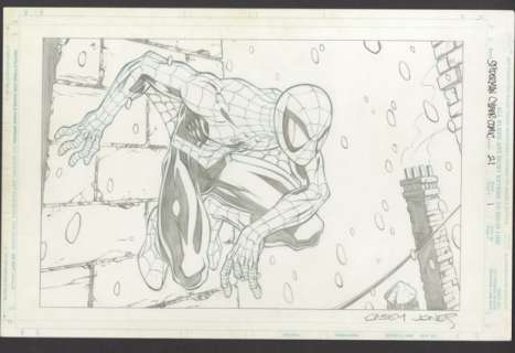 Casey Jones - SPIDER-MAN CYBER COMIC #21 Splash Page