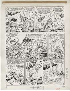 Cézard, Jean - 1 Original page - Arthur le fantôme - Les 3 seconds n‘y vont pas par 4 chemins - 1971