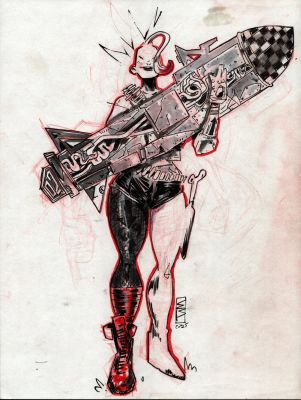 Eric Bonhomme | Tank Girl by Eric Bonhomme | The Artist Bullpen
