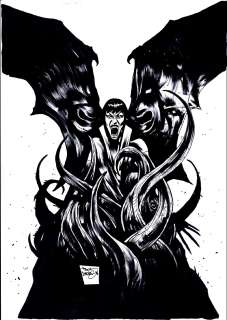 Paul Davidson | Vampirella: the Dark Powers #4 Cover (Vampirella Battles Giant Tentacled Creature!) 2020 | Romitaman